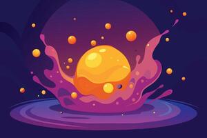 Glowing particles liquid dynamic background vector