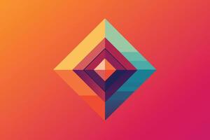 Abstract geometric shape colorful gradient background vector