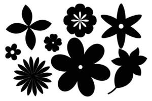 Assorted Flower Shape Vector