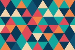 Abstract Geometric Triangle Seamless Pattern vector