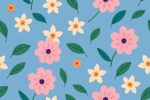 Seamless Pattern Elements Flower Ditsy vector