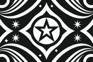monochrome background with retro pattern design vector