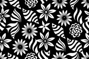 Seamless Black and White Vector Patterns