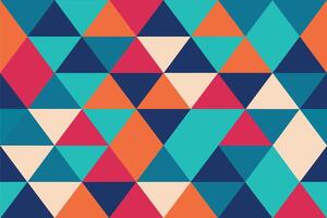 Abstract Geometric Triangle Seamless Pattern vector