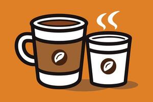 Hand Drawn Coffee Cups Vector