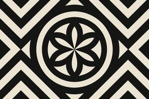 monochrome background with retro pattern design vector