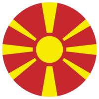 Norden Mazedonien National Flagge png