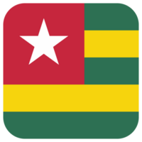 Togo nationell flagga png