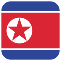 Norden Korea National Flagge png