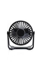 Electric mini Portable fan Cooler isolated on white background. photo