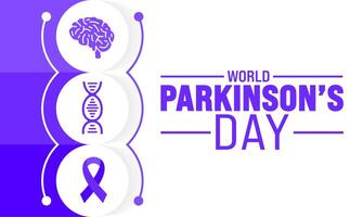 April is World Parkinsons Day background template. Holiday concept. use to background, banner, placard, card, and poster design template with text inscription and standard color. vector illustration.