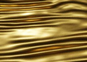 Wave golden textured material photo