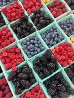 Blueberries Raspberries Blackberries photo
