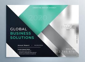 geometric corporate professional business brochure template design vector