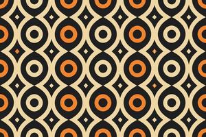 monochrome background with retro pattern design vector