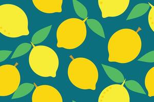 Lemon Pop Art Pattern Background vector