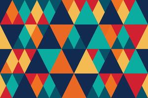 Abstract Geometric Triangle Seamless Pattern vector
