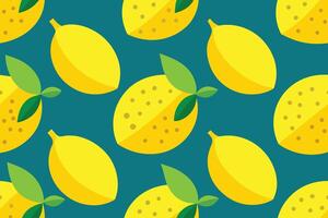 Lemon Pop Art Pattern Background vector