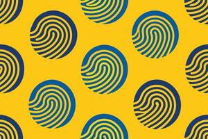 Seamless fingerprint image pattern vector