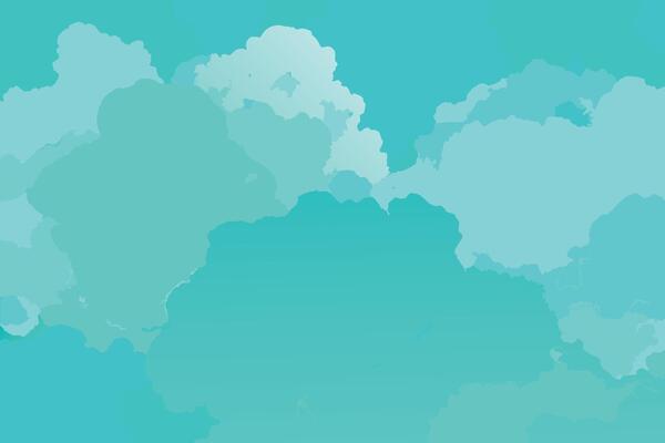 Pretty Watercolor Background In Turquoise Color
