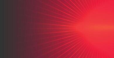 red background with glowing rays coming out vector