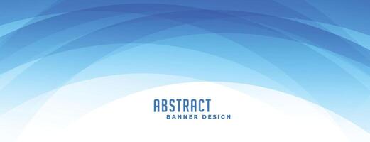 abstract blue curvy shapes banner design vector