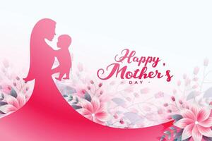 happy mother's day greeting card make moms feel special vector