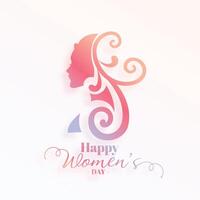 beautiful happy women's day greeting background for mother love vector