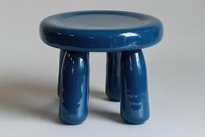 AI generated plastic stool chair design professional photography photo