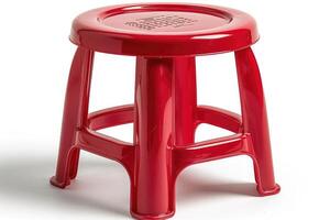 AI generated plastic stool chair design professional photography photo