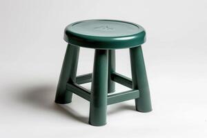 AI generated plastic stool chair design professional photography photo