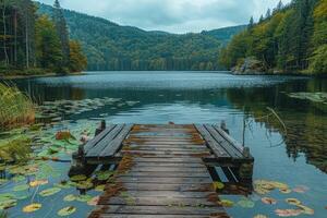 ai generado hermosa paisaje paisaje naturaleza profesional fotografía foto