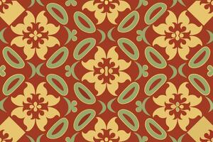 vintage tiles patterns antique seamless design vector