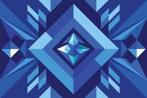 Blue Geometric Abstract Background vector