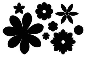 Assorted Flower Shape Vector