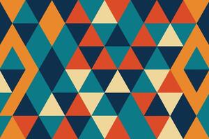 Abstract Geometric Triangle Seamless Pattern vector