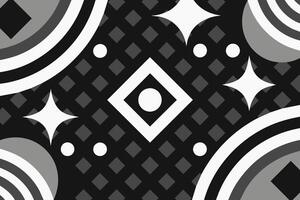 fondo monocromo con diseño de patrón retro vector