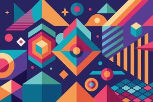 Modern Abstract Geometric Background vector