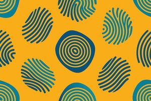 Seamless fingerprint image pattern vector