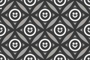 monochrome background with retro pattern design vector