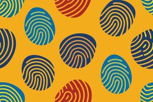 Seamless fingerprint image pattern vector