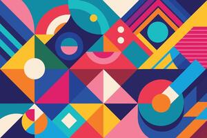 Abstract colorful geometric overlapping background and texture vector