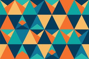 Abstract Geometric Triangle Seamless Pattern vector