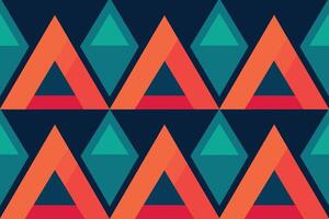 Abstract Geometric Triangle Seamless Pattern vector