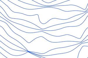 wavy line isolated on plane abstract background vector