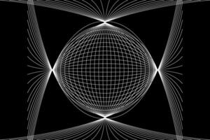 Minimal abstract line futuristic tech background. Vector digital art banner design