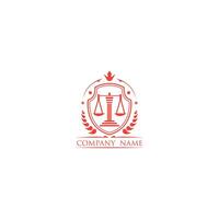 justice law logo and shield law logo Or icon logo vector