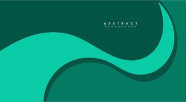 Simple flat tosca green background vector