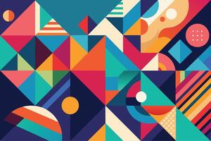 Abstract colorful geometric overlapping background and texture vector