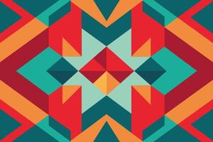 Seamless abstract geometric pattern design vector